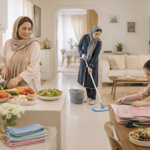 استخدام کارگر ساده خانم برای امور منزل در قزوین